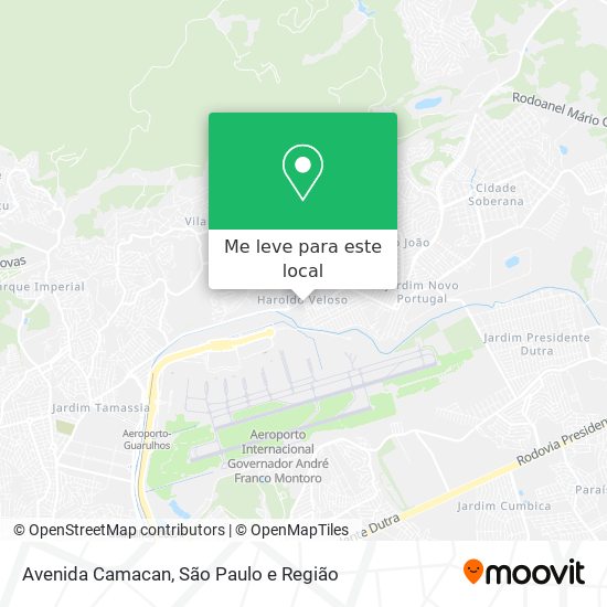 Avenida Camacan mapa