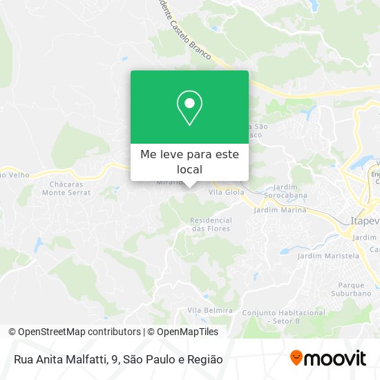 Rua Anita Malfatti, 9 mapa