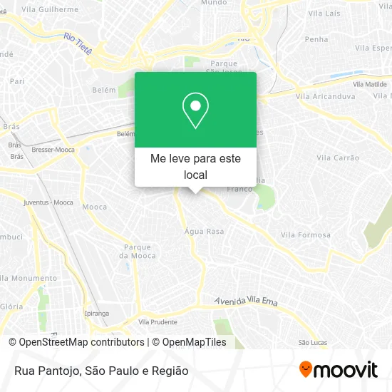 Rua Pantojo mapa