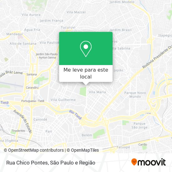 Rua Chico Pontes mapa