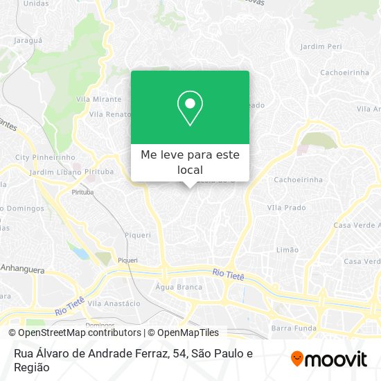 Rua Álvaro de Andrade Ferraz, 54 mapa