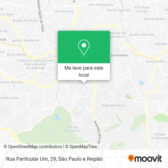 Rua Particular Um, 29 mapa