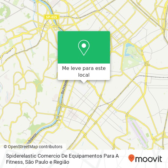 Spiderelastic Comercio De Equipamentos Para A Fitness, Rua Doutor Octávio de Oliveira Santos, 245 Itaim Bibi São Paulo-SP 04558-070 mapa