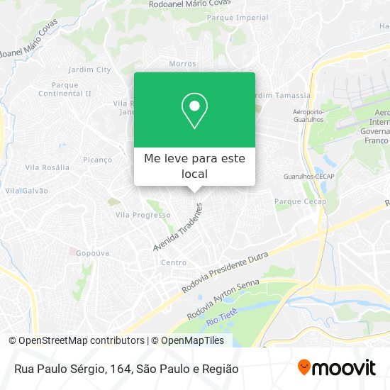 Rua Paulo Sérgio, 164 mapa