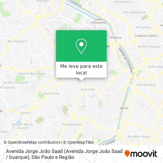 Avenida Jorge João Saad mapa