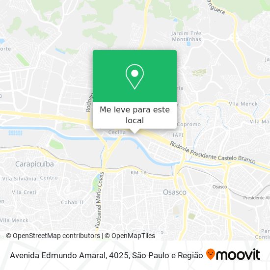 Avenida Edmundo Amaral, 4025 mapa
