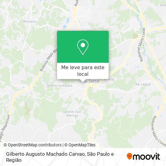 Gilberto Augusto Machado Carvao mapa