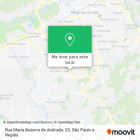 Rua Maria Bezerra de Andrade, 25 mapa