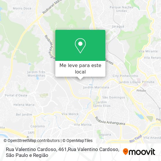 Rua Valentino Cardoso, 461,Rua Valentino Cardoso mapa