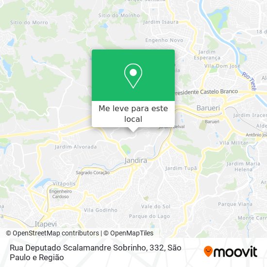 Rua Deputado Scalamandre Sobrinho, 332 mapa