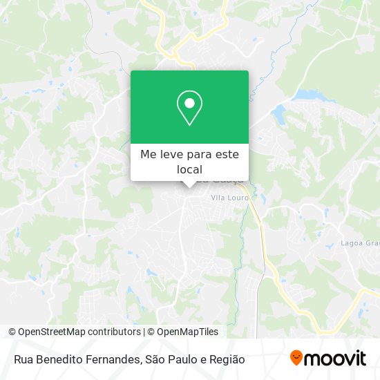 Rua Benedito Fernandes mapa