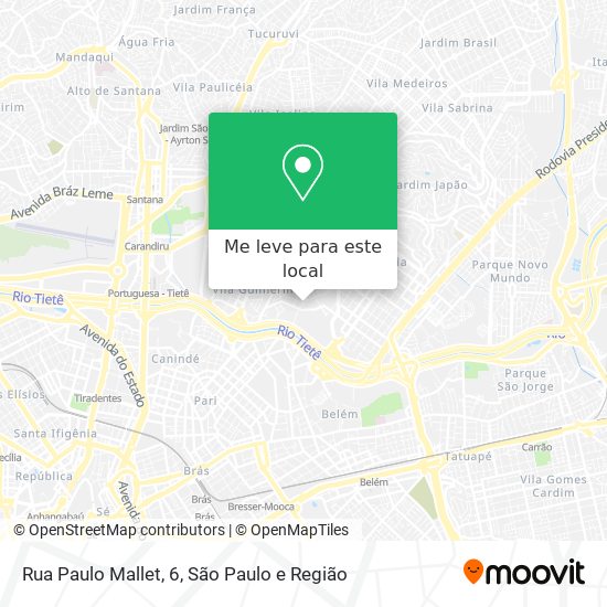 Rua Paulo Mallet, 6 mapa