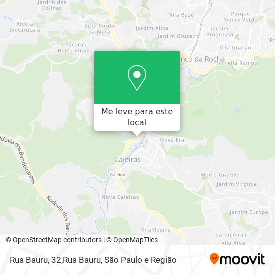 Rua Bauru, 32,Rua Bauru mapa