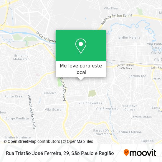 Rua Tristão José Ferreira, 29 mapa