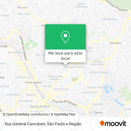Rua General Canrobert mapa