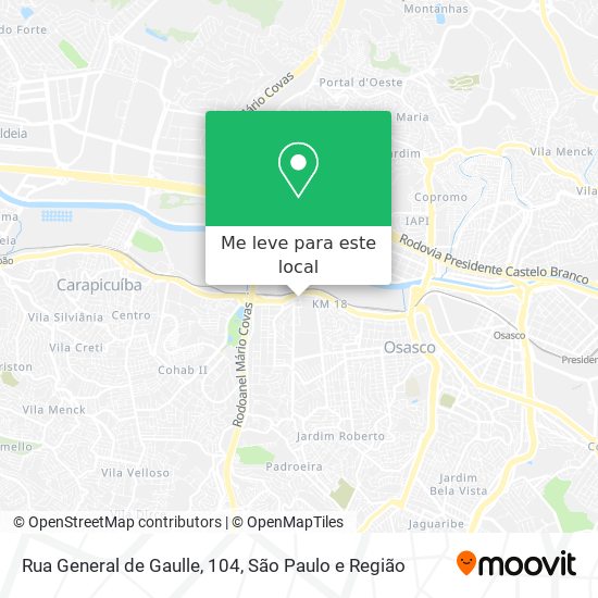 Rua General de Gaulle, 104 mapa