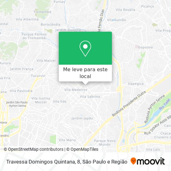 Travessa Domingos Quintana, 8 mapa