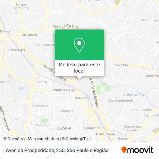 Avenida Prosperidade, 250 mapa
