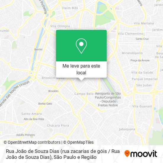 Rua João de Souza Dias (rua zacarias de góis / Rua João de Souza Dias) mapa