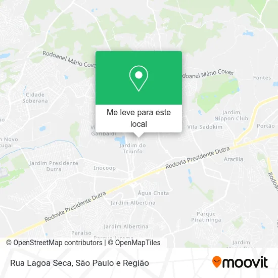 Rua Lagoa Seca mapa