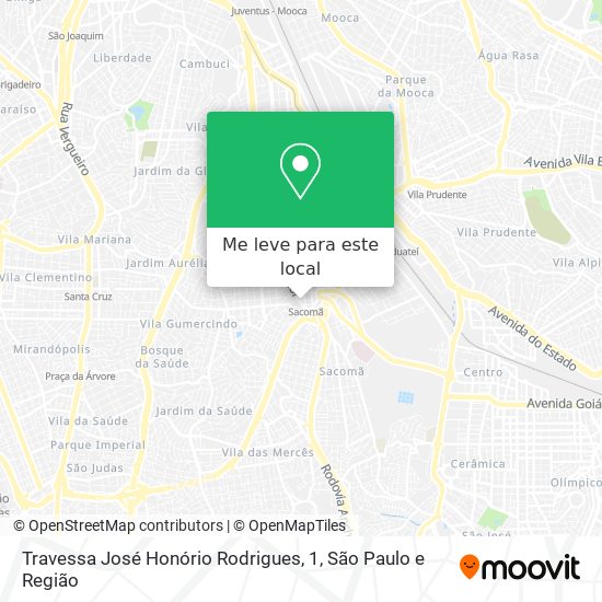 Travessa José Honório Rodrigues, 1 mapa