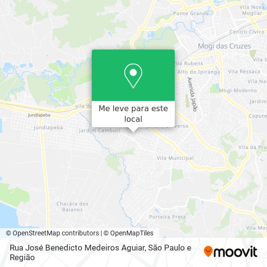 Rua José Benedicto Medeiros Aguiar mapa