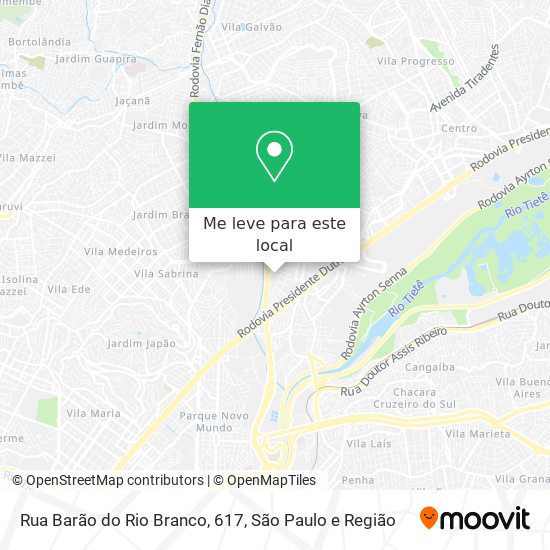 Rua Barão do Rio Branco, 617 mapa