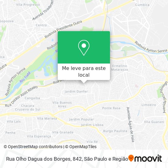 Rua Olho Dagua dos Borges, 842 mapa