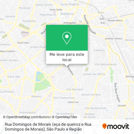 Rua Domingos de Morais (eça de queiroz e Rua Domingos de Morais) mapa