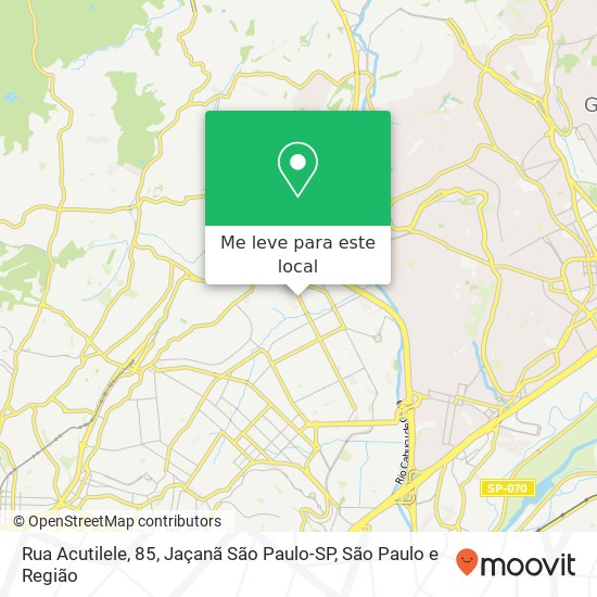 Rua Acutilele, 85, Jaçanã São Paulo-SP mapa