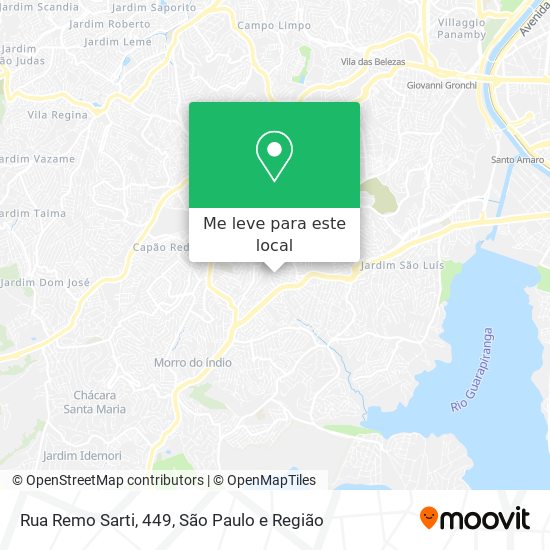 Rua Remo Sarti, 449 mapa