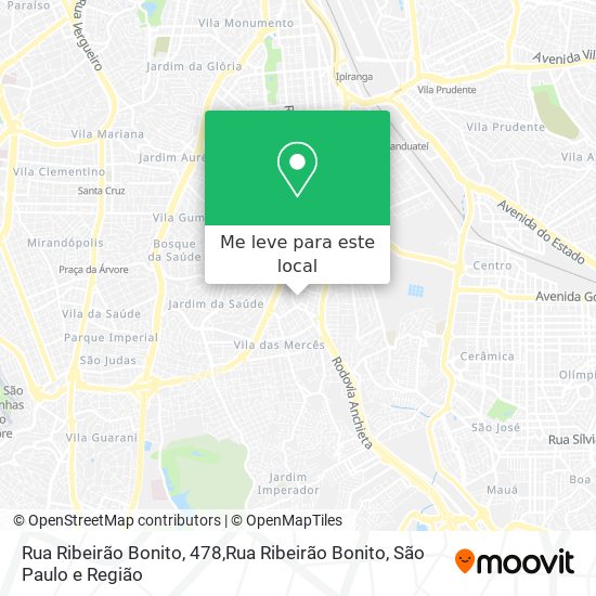 Rua Ribeirão Bonito, 478,Rua Ribeirão Bonito mapa