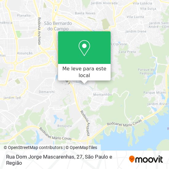 Rua Dom Jorge Mascarenhas, 27 mapa