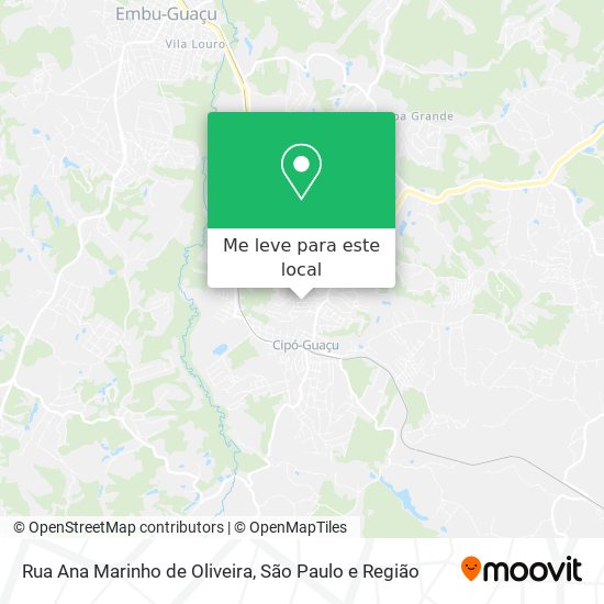 Rua Ana Marinho de Oliveira mapa