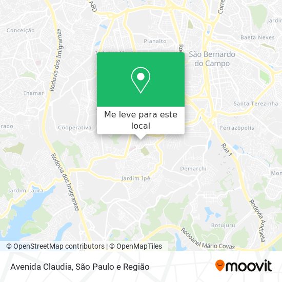 Avenida Claudia mapa