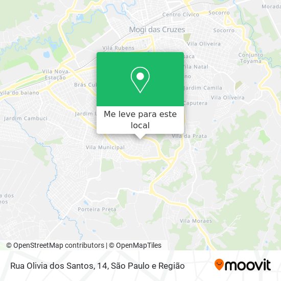 Rua Olivia dos Santos, 14 mapa