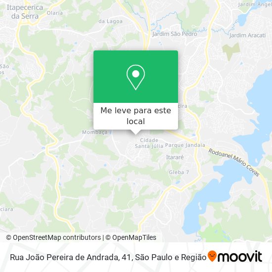 Rua João Pereira de Andrada, 41 mapa