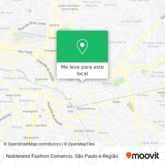 Nobleness Fashion Comercio mapa