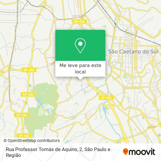 Rua Professor Tomás de Aquino, 2 mapa