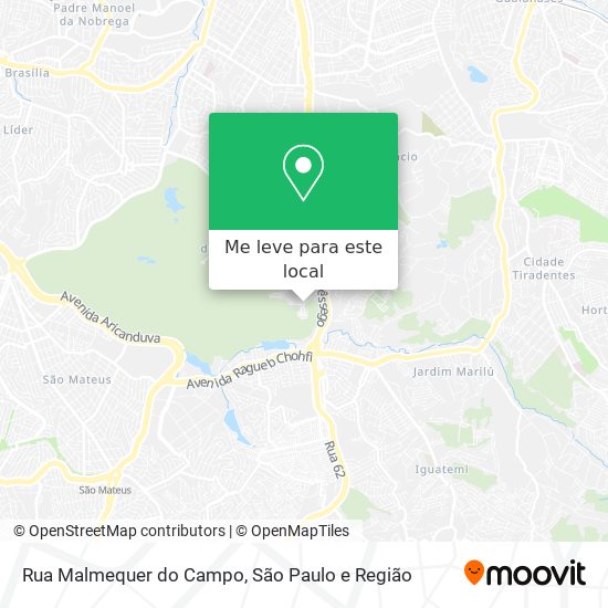 Rua Malmequer do Campo mapa