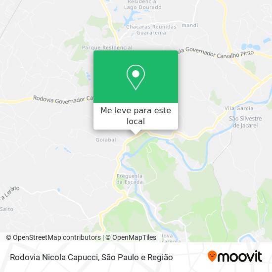 Rodovia Nicola Capucci mapa