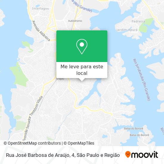 Rua José Barbosa de Araújo, 4 mapa