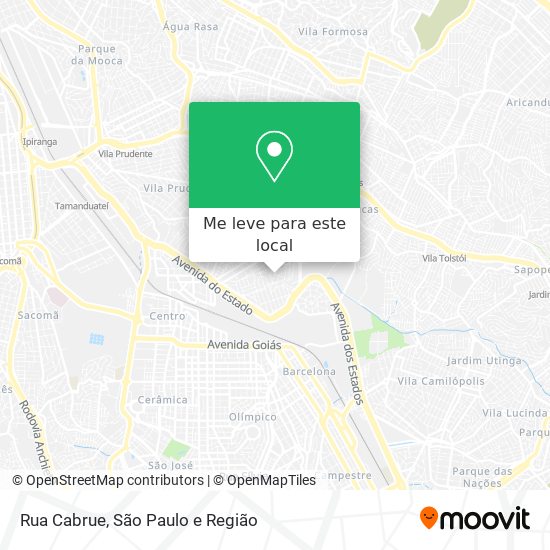 Rua Cabrue mapa