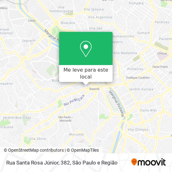 Rua Santa Rosa Júnior, 382 mapa