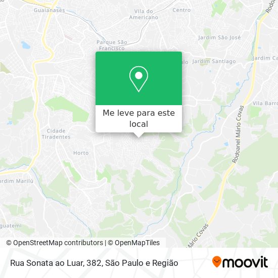 Rua Sonata ao Luar, 382 mapa
