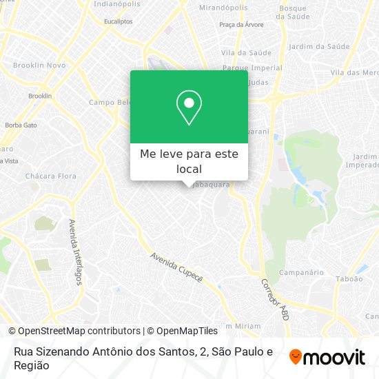 Rua Sizenando Antônio dos Santos, 2 mapa