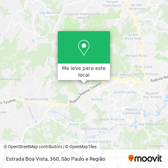 Estrada Boa Vista, 360 mapa