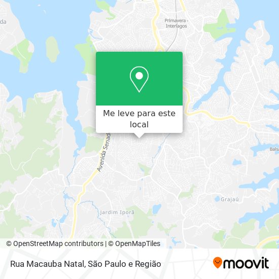 Rua Macauba Natal mapa