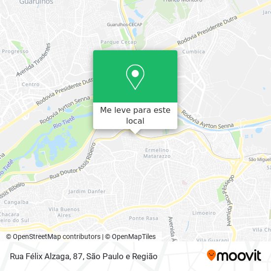 Rua Félix Alzaga, 87 mapa