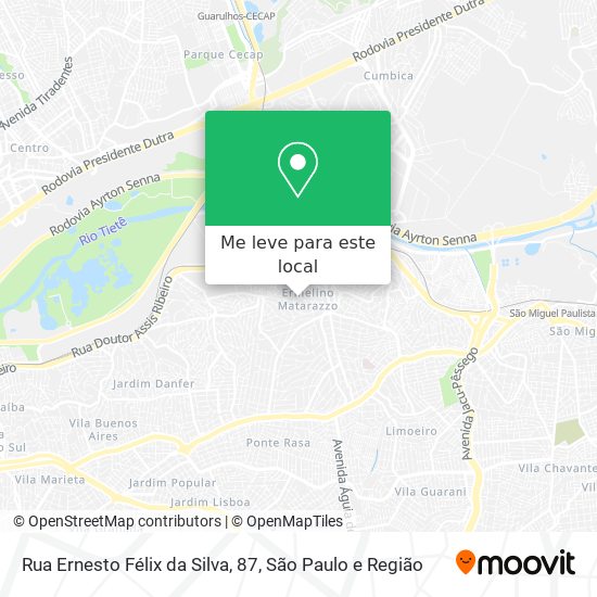 Rua Ernesto Félix da Silva, 87 mapa